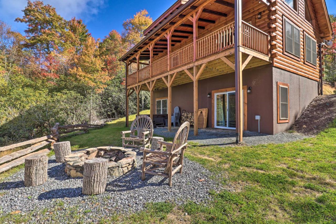 Hilltop Cabin On 5 Acres With Hot Tub And Waterfall! 布赖森城 外观 照片