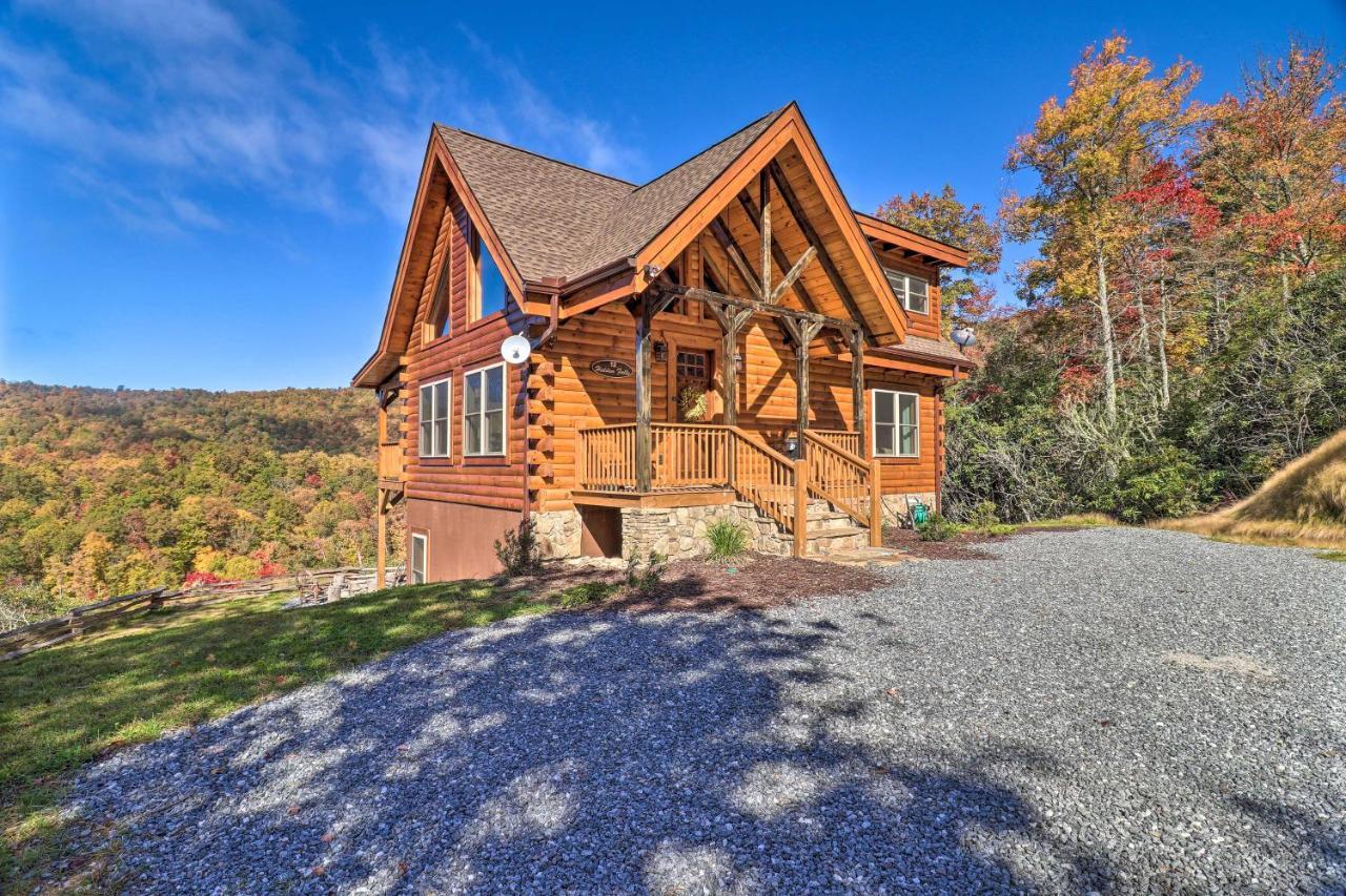 Hilltop Cabin On 5 Acres With Hot Tub And Waterfall! 布赖森城 外观 照片
